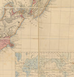 Reproduction of a 1853 map of New Zealand by John Arrowsmith