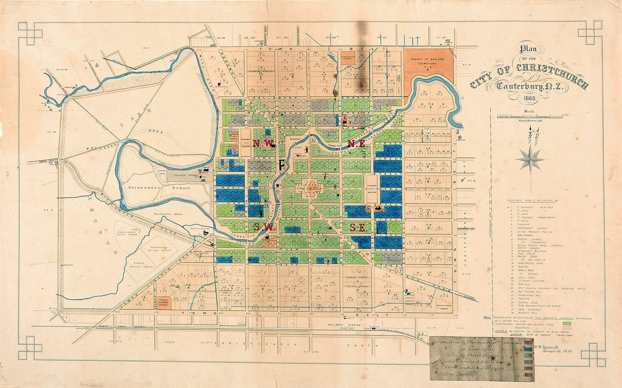 City of Christchurch plan [Reproduction]