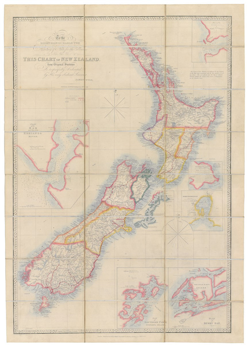 New Zealand map c1879 by James Wyld [Reproduction]