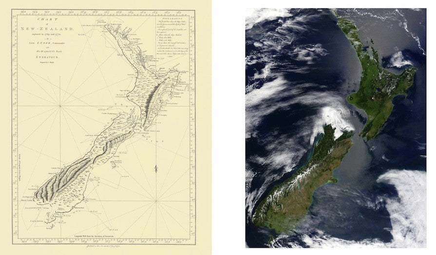 Cook and NASA: Twin views of New Zealand