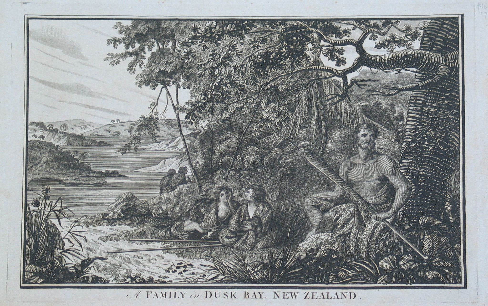 A Family in Dusk (sic) Bay, New Zealand