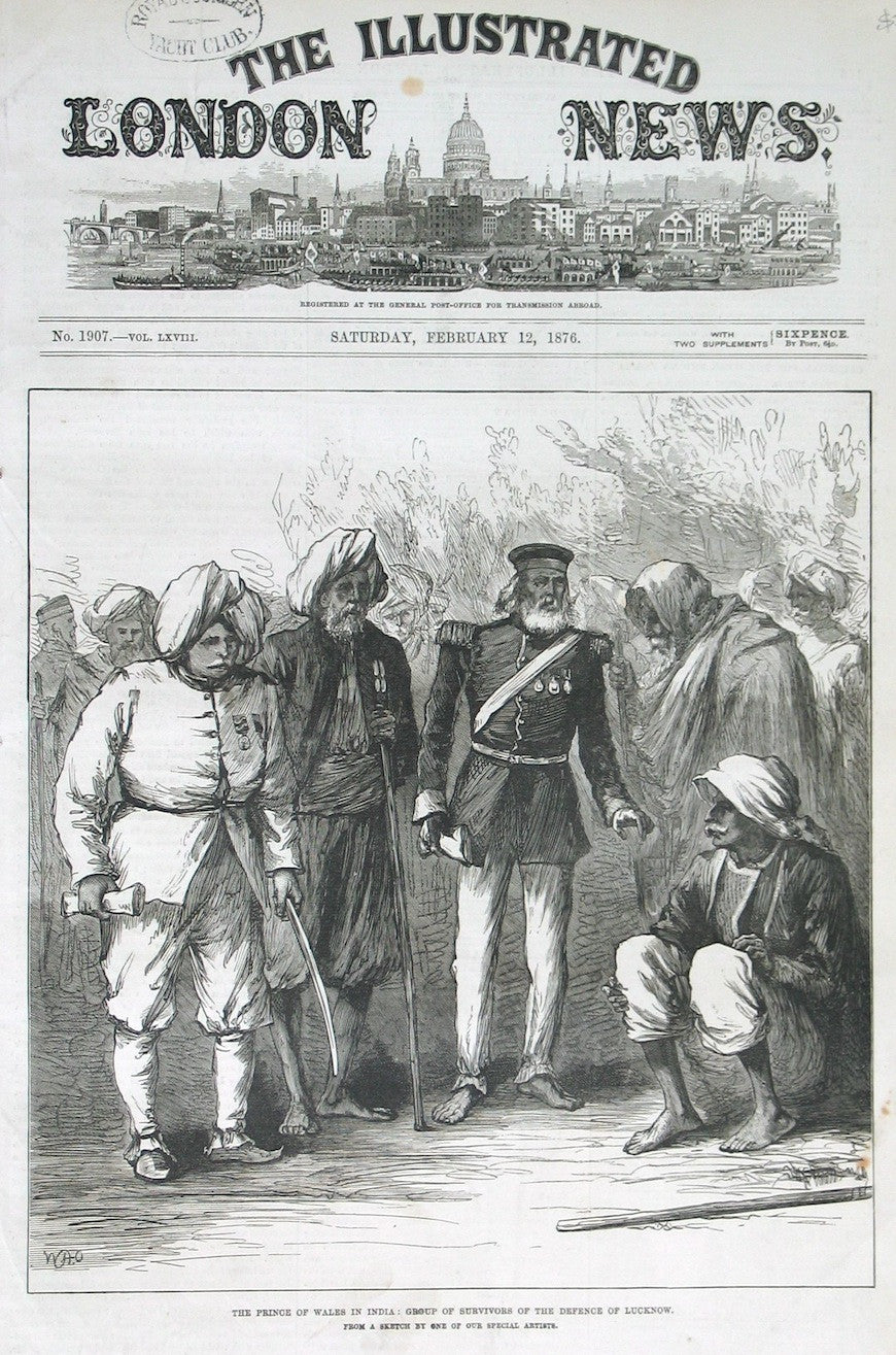 The Prince of Wales in India : Group of survivors of the defence of Lucknow.