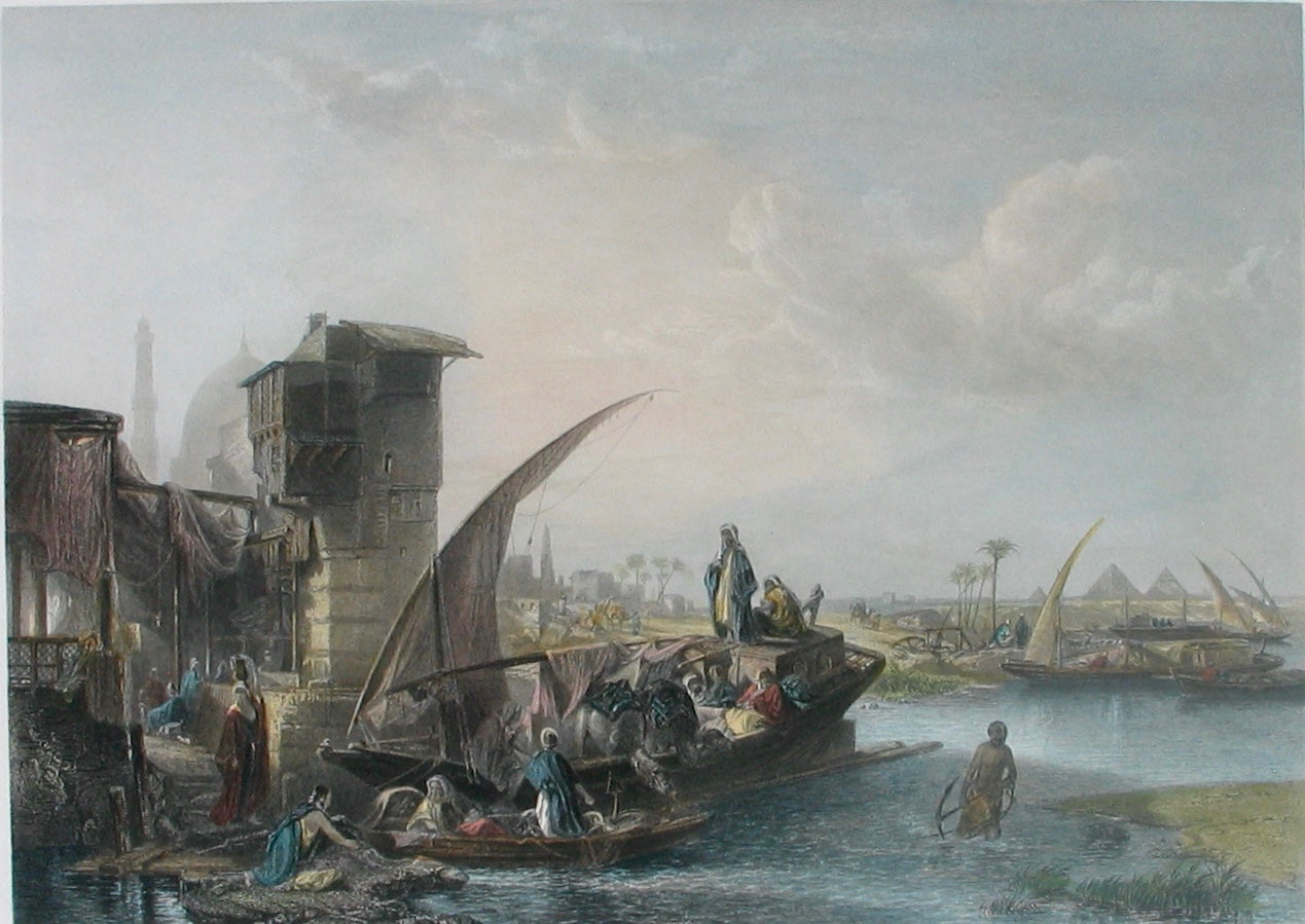 Dockside scene on the River Nile