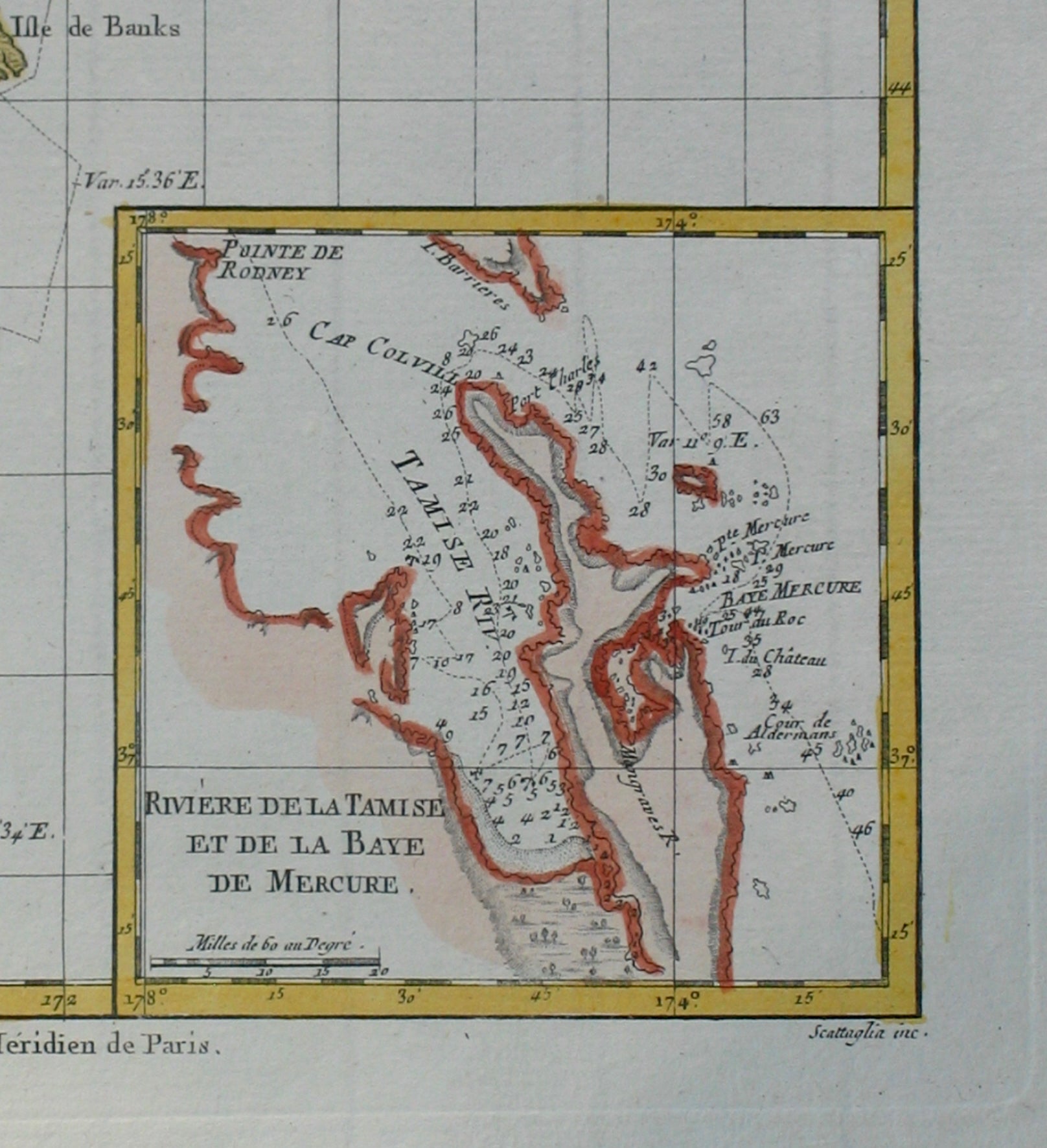Carte de la Nouvelle Zéelande, par M. Bonne, Igenieur-Hydrographe de la Marine